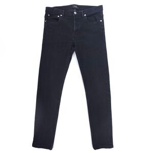 A.P.C. Petit Standard Slim Jeans Black Denim Minimal Indie Hipster Grunge 30x30